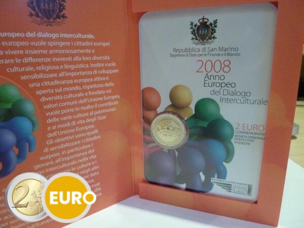 2 euro San Marino 2008 - Interculturele Dialoog BU FDC