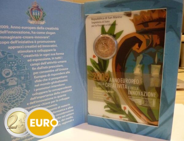 2 Euro San Marino 2009 - Jahr der Kreativität und Innovation Stgl.