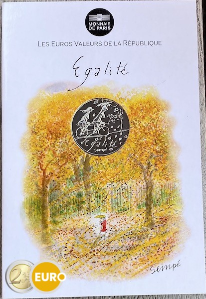 10 euros France 2014 - Égalité Automne UNC en cartelette