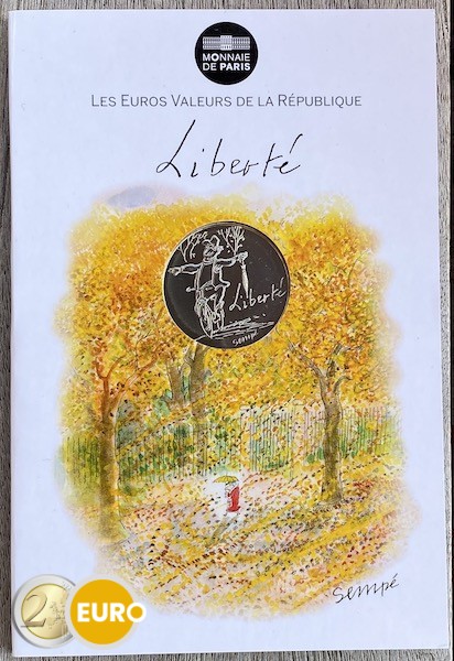 10 euros France 2014 - Liberté Automne UNC en cartelette