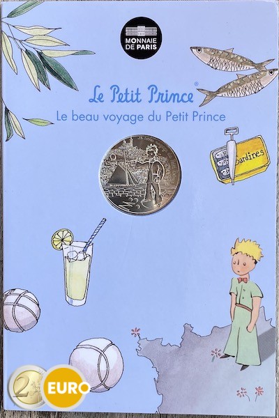 10 euro Frankrijk 2016 - De kleine Prins Jeu de Boules Marseille in coincard
