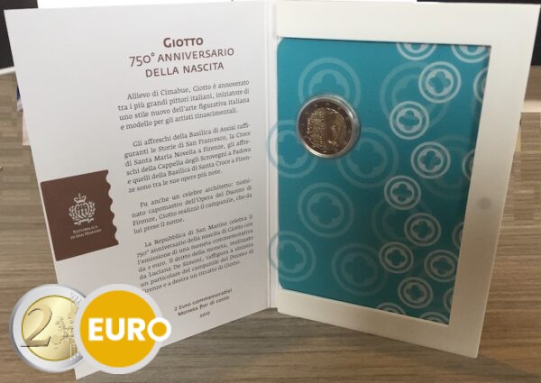 2 euros San Marino 2017 - Giotto BU FDC
