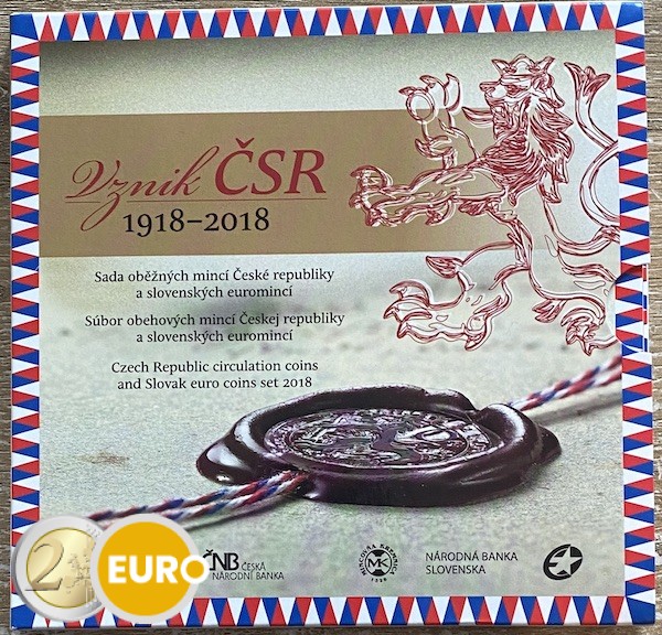 Slovaquie 2018 - série euro BU FDC Jeux Olympiques d'hiver Pyeongchang (kopieer)