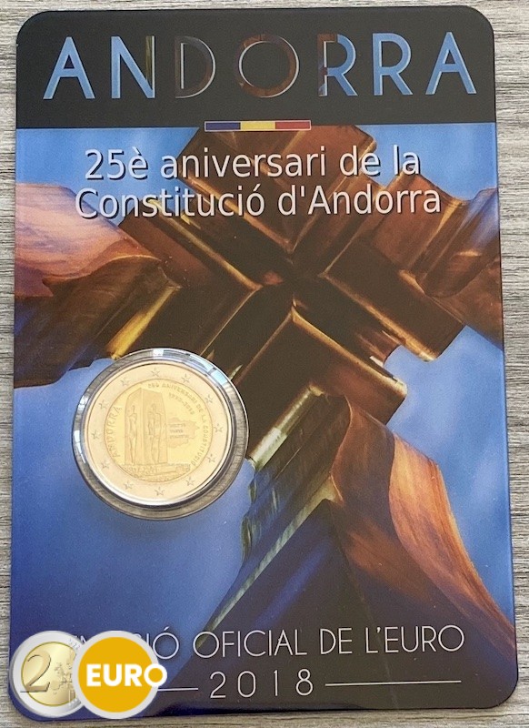 2 euro Andorra 2018 - 25 jaar Grondwet BU FDC