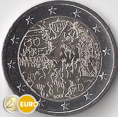 2 Euro Deutschland 2019 - A Berliner Mauer UNZ