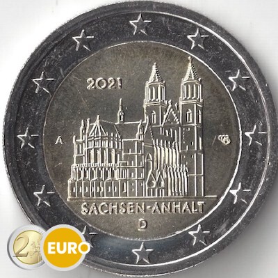 2 euro Deutschland 2021 - A Sachsen-Anhalt UNZ UNC