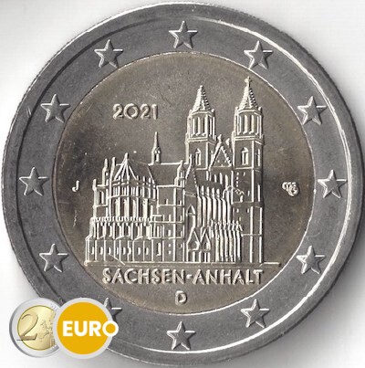 2 Euro Deutschland 21 J Sachsen Anhalt Unz Unc 2eurogedenkmunzen De 2euroherdenkingsmunten Nl