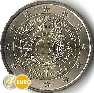 Frankrijk 2012 - 2 euro 10 jaar euro UNC
