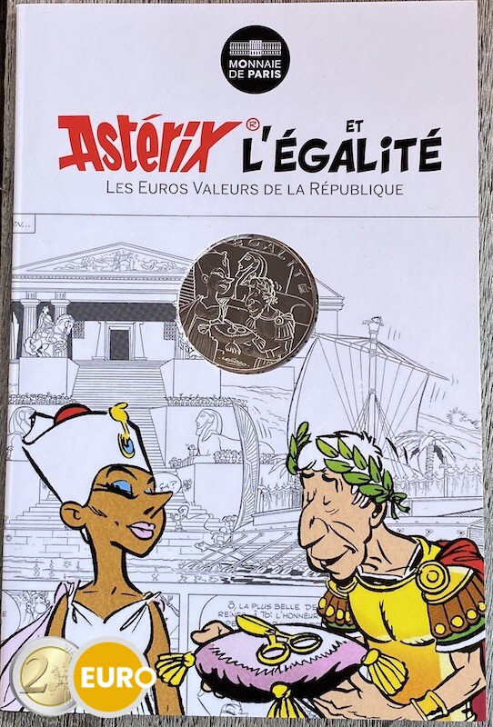 10 euros Francia 2015 - Asterix igualdad Cleopatra - en coincard