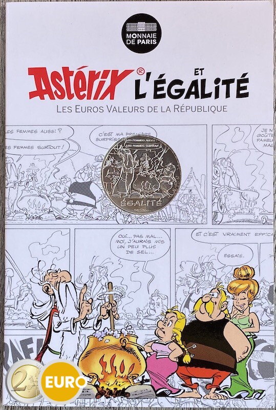 10 euro France 2015 - Asterix égalité the Soothsayer - in coincard