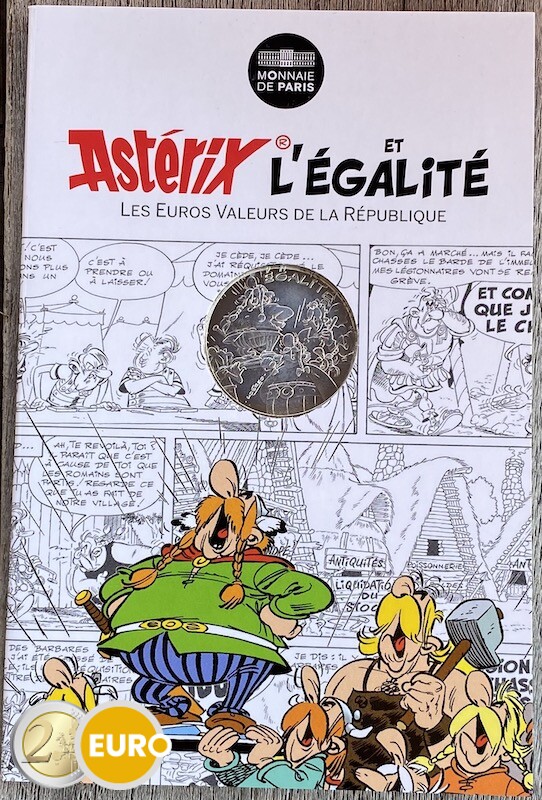 10 euro France 2015 - Asterix égalité The Mansions of the Gods - in coincard