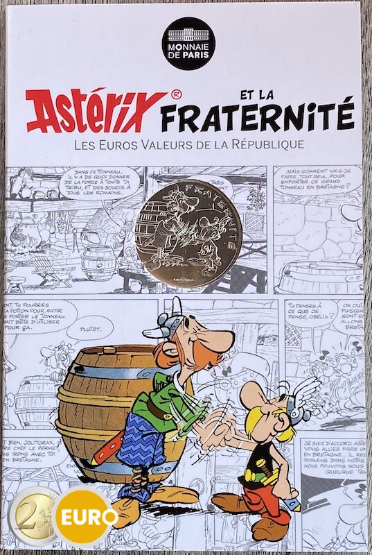 10 euro Frankreich 2015 - Asterix Brüderlichkeit bei den Briten - in Coincard