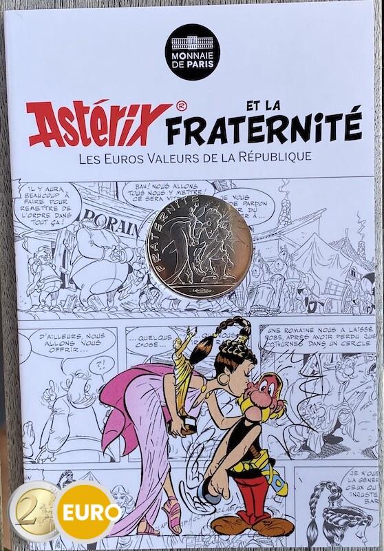 10 euro Frankreich 2015 - Asterix Brüderlichkeit und Latraviata - in Coincard