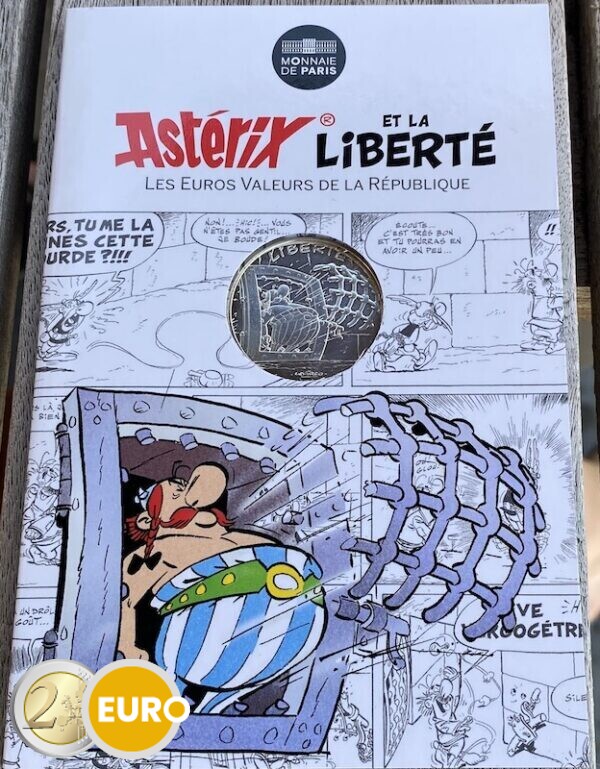 10 euro France 2015 - Asterix Liberté the Golden Sickle - in coincard