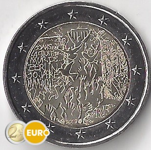 2 Euro Frankreich 2019 - Berliner Mauer UNZ