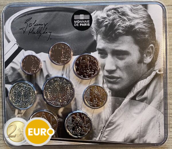 Euro miniset BU FDC France 2020 Johnny Hallyday car