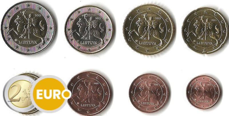 Euro set UNC Lithuania 2015