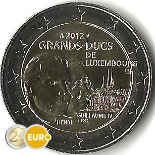 2 euro Luxemburg 2012 - Groothertog Henri en Willem UNC