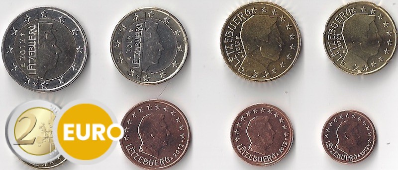 Euro set UNC Luxemburg 2012