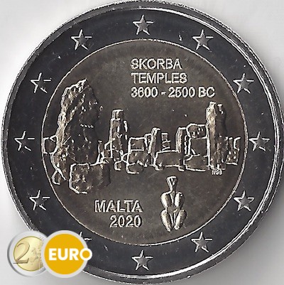 2 euro Malta 2020 - Tempel Skorba UNC