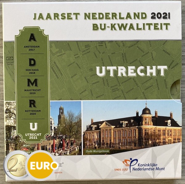 Euro set BU FDC Nederland 2021 Utrecht