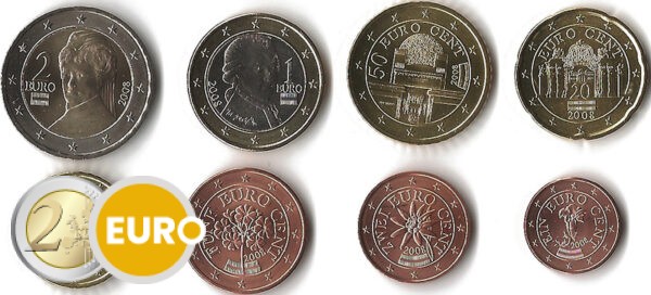 Euro set UNC Oostenrijk 2008