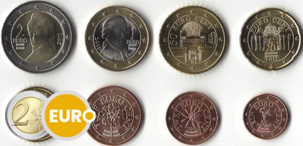 Euro set UNC Austria 2011