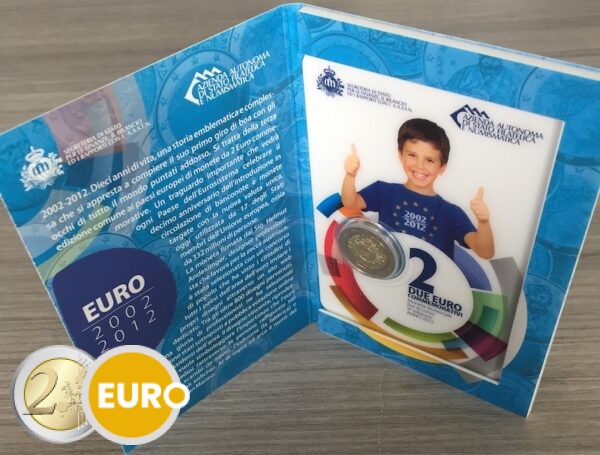 2 euro San Marino 2012 - 10 jaar euro BU FDC