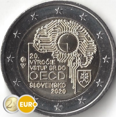 2 euro Slovakia 2020 - Accession to the OECD UNC