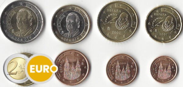 Série euro UNC Espagne 2001