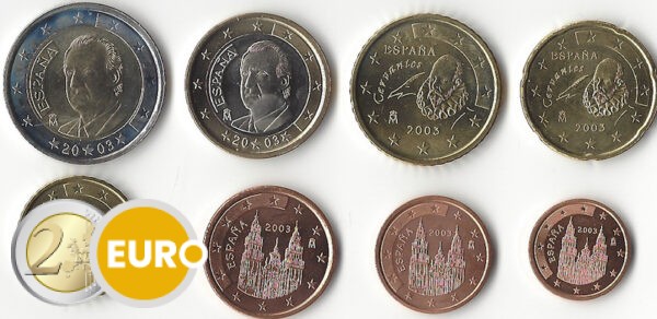 Euro set UNC Spanje 2003