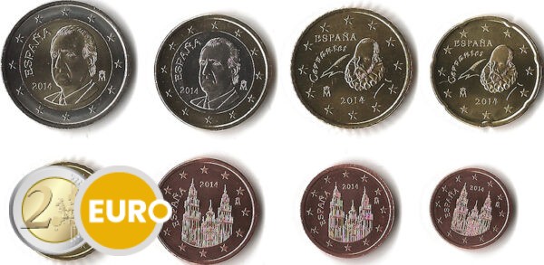 Euro set UNC Spanje 2014