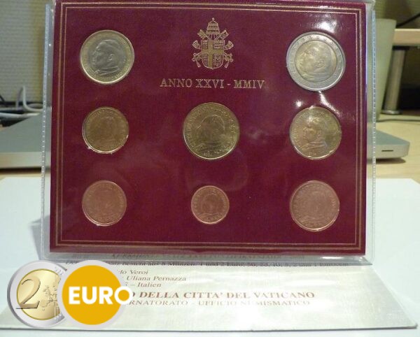 Euro set BU FDC Vaticaan 2004