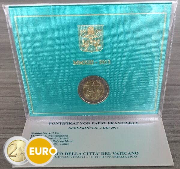 2 euro Vaticaan 2013 - Wereld jongerendagen BU FDC