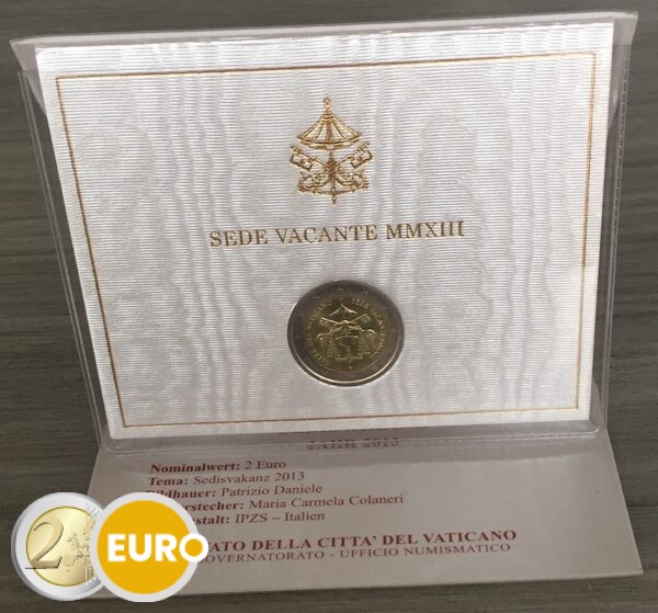 2 euro Vaticaan 2013 - Sede Vacante BU FDC