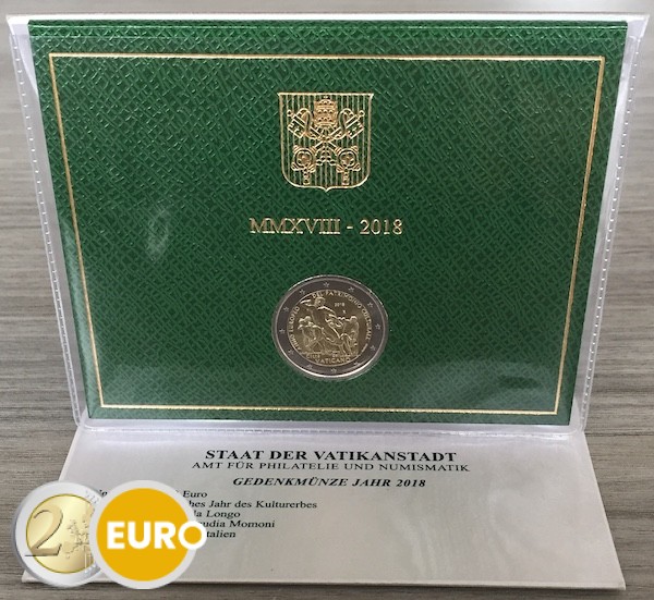 2 euro Vaticaan 2018 - Cultureel Erfgoed BU FDC