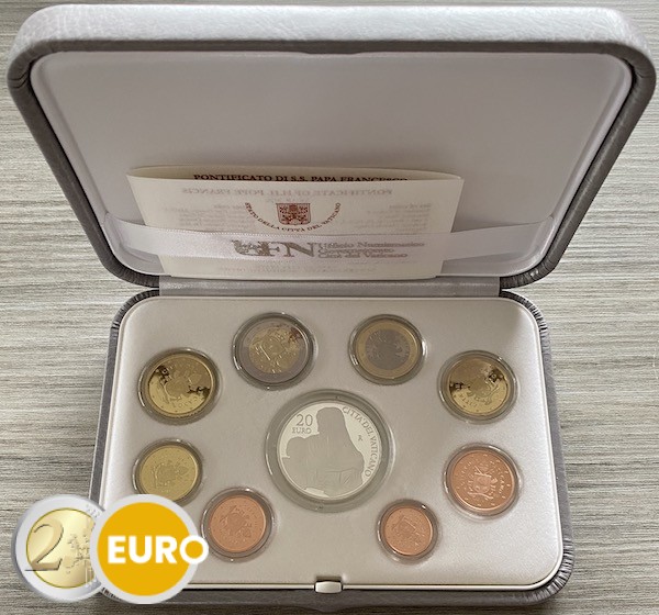 Euro set BE Proof Vatican 2020 + 20 euro silver