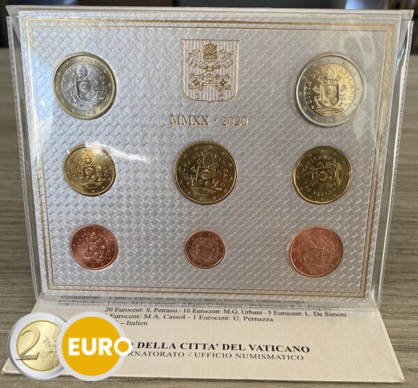Serie de euro BU FDC Vaticano 2020
