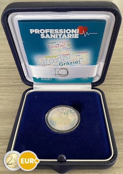 2 euro Italy 2021 - Grazie Health care BE Proof