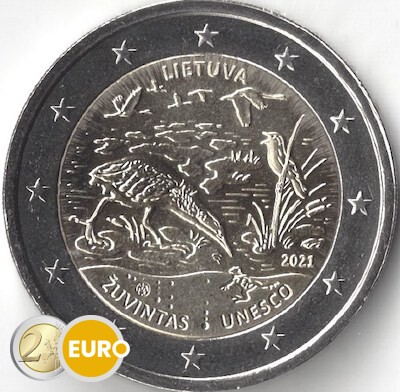2 Euro Litauen 2021 - Biosphärenreservat Zuvintas UNZ
