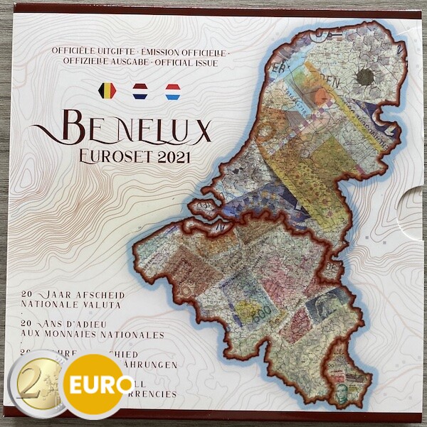 Euro set BU FDC Benelux 2021 Oude valuta