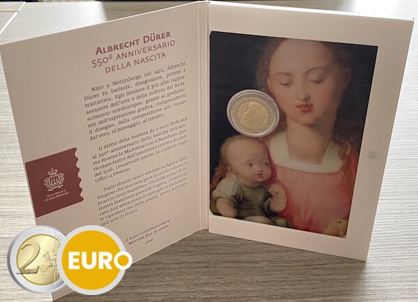 2 euros Saint-Marin 2021 - Albrecht Dürer BU FDC