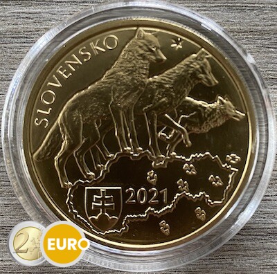 5 euros Eslovaquia 2021 - Lobo UNC