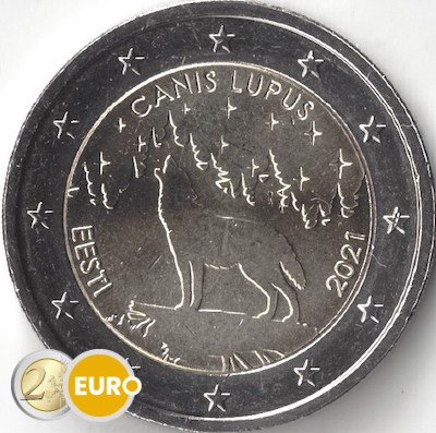 2 euros Estonia 2021 - Lobo UNC