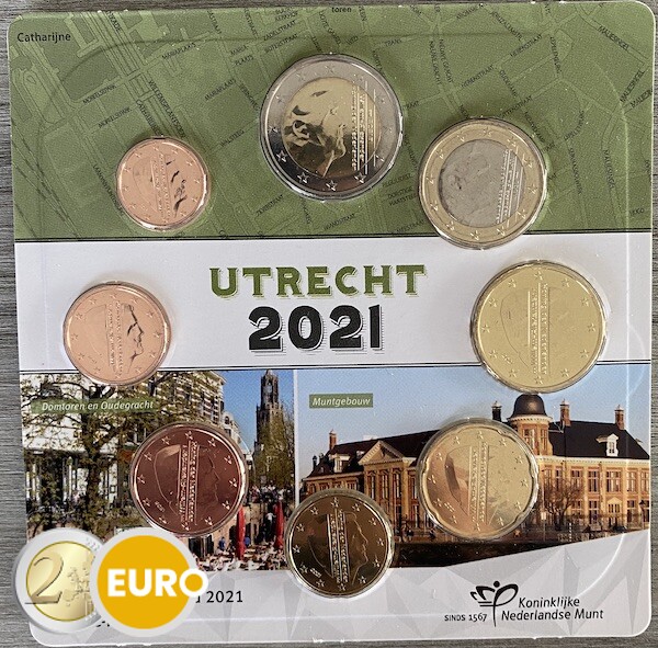 Serie de euro UNC Países Bajos 2021 Utrecht