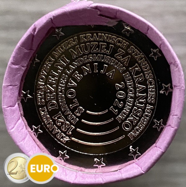 Rolle 2 euro Slowenien 2021 - Museum Kranj