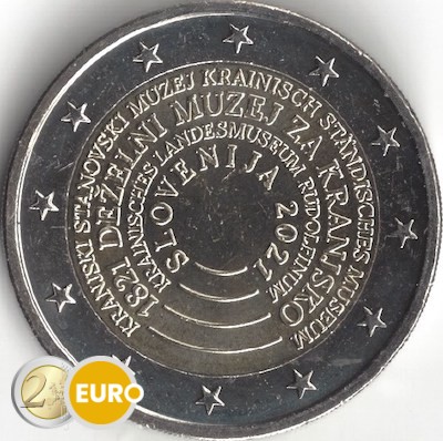 2 euros Eslovenia 2021 - Museo Kranj Carniola UNC