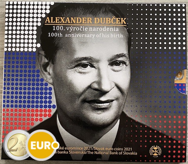 Euro set BU FDC Slowakije 2021 - Alexander Dubček