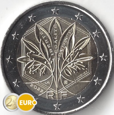 2 euro Frankrijk 2022 - Gestileerde boom UNC