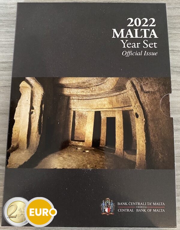 KMS Stgl. Malta 2022 + 2 Euro Hypogäum von Hal-Saflieni